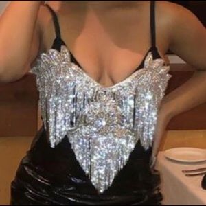 custom made rhinestone bodysuit